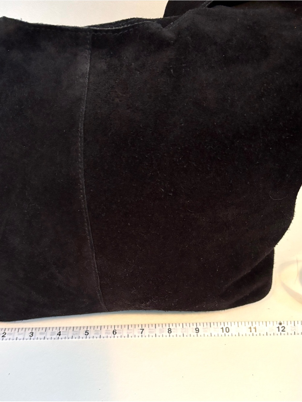 Roost Black Suede Shoulder Hobo Bag - Picture 6 of 11